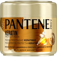 Pantene Pro-V Keratin Repair & Protect Hair Mask 300ml - Μάσκα Αναδόμησης - Προστασίας με Κερατίνη για Αδύναμα & Ταλαιπωρημένα Μαλλιά