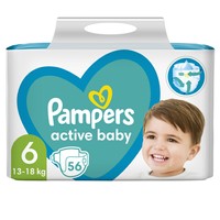 Pampers Active Baby No6 (13-18kg) Giant Pack 56 πάνες