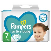 Pampers Active Baby Maxi Pack Νο7 (15+ kg) 40 πάνες - 