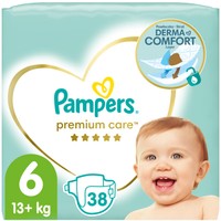 Pampers Premium Care No6 (13+kg) 38 Πάνες - 
