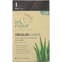 Specchiasol Tricolor Classic Permanent Hair Color 1 Τεμάχιο - 1 / Black - Φυτική Βαφή Μαλλιών Χωρίς Αμμωνία