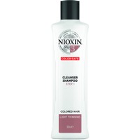 Nioxin Cleanser Shampoo System 3 Step 1, 300ml - Καθαριστικό Σαμπουάν για Βαμμένα Μαλλιά με Ελαφριά Αραίωση
