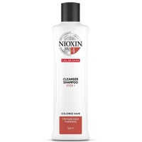 Nioxin Cleanser Shampoo System 4 Step 1 Καθαριστικό Σαμπουάν για Βαμμένα Μαλλιά με Ελαφριά Αραίωση 300m
