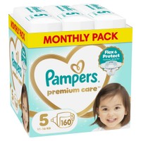 Pampers Premium Care Monthly Pack No5 (11-16kg) 160 Τεμάχια - 