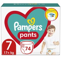 Pampers Pants Mega Pack Νο7 (17+kg) 74 πάνες - Πάνες-Βρακάκι με Σχεδιασμό που Εμποδίζει τις Διαρροές