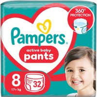 Pampers Active Baby Pants Νο8 (17+kg) 32 Τεμάχια - 