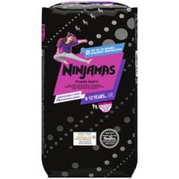 Ninjamas Pyjama Pants Girl 8-12 Years (27-43kg) 9 Τεμάχια - Πάνες Βρακάκι Νυκτός για Κορίτσια από 8-12 Ετών