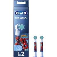 Oral-B Kids Spiderman Extra Soft Electric Toothbrush Replacement 2 Τεμάχια - Ανταλλακτικές Κεφαλές Παιδικής Ηλεκτρικής Οδοντόβουρτσας με Πολύ Μαλακές Ίνες & Χαρακτήρες της Ταινίας Spiderman