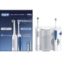 Oral-B Oral Health Center Advanced Irrigator + Pro Series 1, 1 Τεμάχιο - Σύστημα Συσκευής Καταιονισμού & Ηλεκτρικής Οδοντόβουρτσας για Υψηλού Επιπέδου Καθαρισμό των Δοντιών & Πλήρης Στοματική Φροντίδα