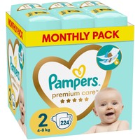 Pampers Premium Care Monthly Pack Νο2 (4-8kg) 224 Τεμάχια - 
