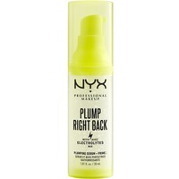 NYX Professional Makeup Plump Right Back Plumping Serum & Primer with Electrolytes 30ml - Ορός Primer με Ηλεκτρολύτη που Παρατείνει τη Αντοχή του Μακιγιάζ