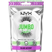 NYX Professional Makeup Jumbo Lash! Vegan False Lashes 1 Τεμάχιο - 06 Glam Accent - Ψεύτικες Βλεφαρίδες για Καθηλωτικό Όγκο