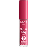 NYX Professional Makeup This Is Milky Lip Gloss Milkshake Flavor 4ml - Strawberry Horchata - Lip Gloss με Κρεμώδη Υφή & Έντονη Λάμψη με Γεύση Milkshake