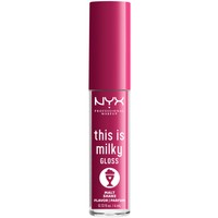 NYX Professional Makeup This Is Milky Lip Gloss Milkshake Flavor 4ml - Malt Shake - Lip Gloss με Κρεμώδη Υφή & Έντονη Λάμψη με Γεύση Milkshake
