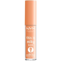NYX Professional Makeup This Is Milky Lip Gloss Milkshake Flavor 4ml - Salted Caramel Shake - Lip Gloss με Κρεμώδη Υφή & Έντονη Λάμψη με Γεύση Milkshake