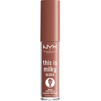 NYX Professional Makeup This Is Milky Lip Gloss Milkshake Flavor 4ml - Milk the Coco - Lip Gloss με Κρεμώδη Υφή & Έντονη Λάμψη με Γεύση Milkshake