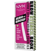 NYX Professional Makeup Brow Stencil Book for Skinny Brows 4 Τεμάχια (1 Σετ) - Στένσιλ για τον Σχηματισμό Λεπτών Φρυδιών