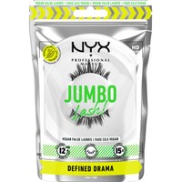 NYX Professional Makeup Jumbo Lash! Vegan False Lashes 1 Τεμάχιο - 08 Defined Drama - Ψεύτικες Βλεφαρίδες για Καθηλωτικό Όγκο