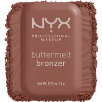 Nyx Professional Makeup Buttermelt Bronzer 5g - 05 Butta Off - Bronzer σε Μορφή Πούδρας με Μεταξένια Υφή