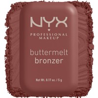 Nyx Professional Makeup Buttermelt Bronzer 5g - 07 Butta Dayz - Bronzer σε Μορφή Πούδρας με Μεταξένια Υφή