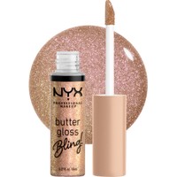 Nyx Professional Makeup Butter Gloss Bling! 8ml - 01 Bring the Bling - Απαλό & Μεταξένιο Lip Gloss για Λαμπερά Χείλη