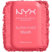 Nyx Professional Makeup Buttermelt Blush 5g - U Know Butta - Ρουζ με Έντονο Χρώμα & Λαμπερό Τελείωμα, Shimmering Coral