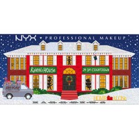 Nyx Professional Makeup Home Alone Kevin's House Advent Calendar 24 Pieces Makeup Beauty Gift Box 1 Τεμάχιο - 24 Προϊόντα Ομορφιάς Makeup με Ζεστά Χρώματα για Ανεπανάληπτες Χριστουγεννιάτικες Εμφανίσεις