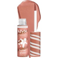 Nyx Professional Makeup Butter Gloss 8ml - 03 Sugar Cookie Swirl - Απαλό Λαμπερό Lip Gloss Δύο Αποχρώσεων για Τέλειο Χριστουγεννιάτικο Look