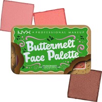 Nyx Professional Makeup Buttermelt Bronzer & Blush Face Pallete 1 Τεμάχιο - 02 Dark - Παλέτα Μακιγιάζ 3 Αποχρώσεων Χάλκινης Υφής