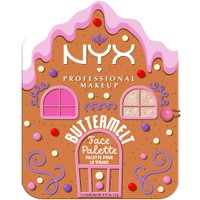 Nyx Professional Makeup Buttermelt Face Palete 2 x 5g - Light/Medium - Παλέτα Ρουζ με 2 Αποχρώσεις για Ρόδινο Χρώμα & Φωτεινή Χρυσαφένια Λάμψη που Διαρκούν έως & 12 ώρες