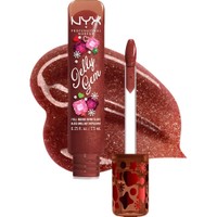 Nyx Professional Makeup Jelly Gem Full Bodied Shine Lip Gloss 7,5ml - 03 Burgundy Bling - Σέρουμ για Αστραφτερά, Λεία, Ζουμερά & Ενυδατωμένα Χείλη με Glitter & Σύμπλεγμα Πεπτιδίων