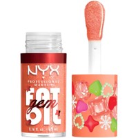 Nyx Professional Makeup Fat Oil Gem Lip Drip 4.8ml - 01 Peach Diamond - Ενυδατικό Lip Gloss για Λάμψη & Προστασία