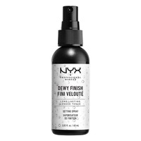 NYX Professional Makeup Dewy Finish Makeup Setting Spray 60ml - Ιδανικό για Μακιγιάζ που Διαρκεί και Εκπέμπει Φρεσκάδα