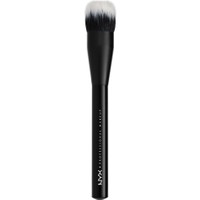 NYX Professional Makeup Dual Fiber Foundation Brush 1 Τεμάχιο - Μαλακό Μεγάλο Πινέλο για Εύκολη Εφαρμογή Οποιουδήποτε Υγρού Makeup