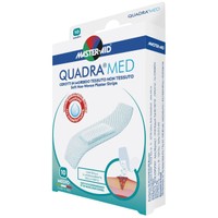 Master Aid Quadra Med Medio Soft Non-Woven Plaster Strips 78x20mm 10 Τεμάχια - Αεριζόμενος Ταχυεπίδεσμος Ιδανικός για Μικροτραύματα Όπως Κόψιμο, Δάγκωμα, Εκδορές