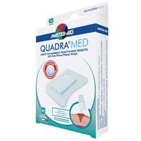 Master Aid Quadra Med Soft Non-Woven Plaster Strips Extra 45x57mm 10 Τεμάχια - Αεριζόμενος Ταχυεπίδεσμος Ιδανικός για Μικροτραύματα Όπως Κόψιμο, Δάγκωμα, Εκδορές