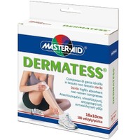 Master Aid Dermatess Gauze 12 Τεμάχια - 10x10cm - Αποστειρωμένες, Υποαλλεργικές, Αντικολλητικές Γάζες Πολλαπλών Χρήσεων