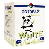 Master Aid Ortopad Bamboo White Medium 7,6×5,4cm 50 Τεμάχια - Παιδικά Επίθεμα για Θεραπείες Ορθοοπτικής Αμβλυωπίας & Στραβισμού σε Λευκό Χρώμα για Ηλικίες 2 Έως 4 Ετών