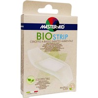 Master Aid Bio Strip 86mm x 39mm Super 10 Τεμάχια - Καινοτόμο Οικολογικό Επίθεμα Ιδανικό για Μικροτραύματα