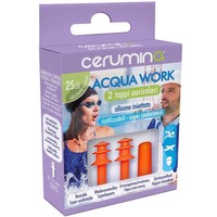 Cerumina Acqua Work Ωτοασπίδες Νερού 2 Τεμάχια - Ωτοασπίδες με Προστασία στο Νερό & Μείωση Θορύβου