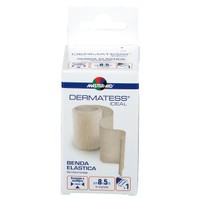 Master Aid Dermatess Ideal Benda Elastica 8cm x 5m 1 Τεμάχιο - Ελαστικός Επίδεσμος για την Συγκράτηση Επιθεμάτων, Δυνατότητα Στερέωσης με Γαντζάκι