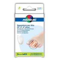 Master Aid Toe Separator Διαχωριστικό Δαχτύλων (2ου, 3ου, 4ου Δαχτύλου) 3 Τεμάχια Mix