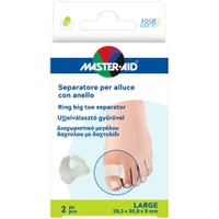 Master Aid Ring Big toe Separator Finger 2 Τεμάχια - Large - Διαχωριστικό Μεγάλου Δαχτύλου με Δαχτυλίδι