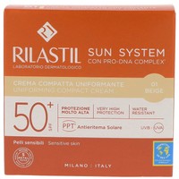 Rilastil Sun System Uniforming Compact Cream Spf50+, 10g - 01 Beige - Αντηλιακή Κρέμα Προσώπου Πολύ Υψηλής Προστασίας με Χρώμα για Ομοιόμορφη Κάλυψη