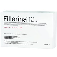 Fillerina 12HA Densifying Filler Face Treatment Grade 3, 2x30ml - Αντιγηραντικός Ορός Προσώπου Αναπλήρωσης του Δέρματος & Γεμίσματος των Ρυτίδων