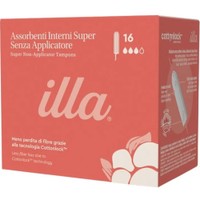 Illa Care Cottonlock Super Tampon 16 Τεμάχια - Ταμπόν Μέτριας Ροής από Οργανικό Βαμβάκι Ιδανικά & για Ευαίσθητο Δέρμα