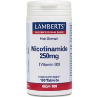 Lamberts Nicotinamide 250mg 100 tabs - Συμπλήρωμα Διατροφής για τη Μνήμη και τη Πνευματική Απόδοση