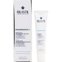 Rilastil Progression (+) Rich Anti-Wrinkle Filling & Plumping Cream 40ml - Αντιρυτιδική Κρέμα Πλούσιας Υφής για Λάμψη & Επαναφορά Όγκου