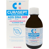 Curasept ADS DNA 205, 200ml - Στοματικό Διάλυμα με Αντιμικροβιακή Προστασία για την Ανακούφιση των Ούλων & Φροντίδα των Δοντιών Κατά της Πλάκας & Τερηδόνας
