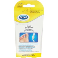 Scholl Επιθέματα για Φουσκάλες 6 Τεμάχια - Αδιάβροχα Επιθέματα για τα Δάκτυλα των Ποδιών, Άμεσης Ανακούφισης από τον Πόνο